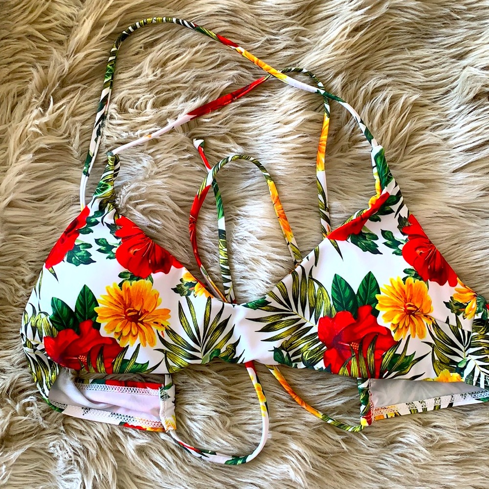 Tropical Zaful Bathing Suit Top - L